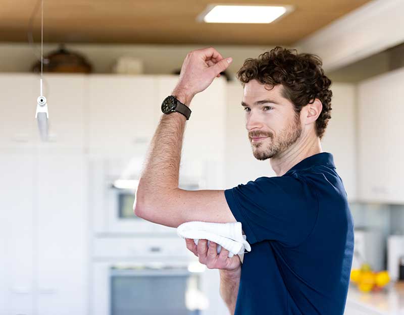 Sensor setzen 1: reinigen